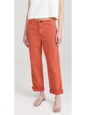 ASKK NY Washed Chino Pants in Washed Red Cotton Twill Size 28 Preppy Minimalist